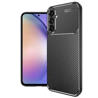 Fodral för Samsung Galaxy A54 A546, Techsuit, CarbonFiber, Svart