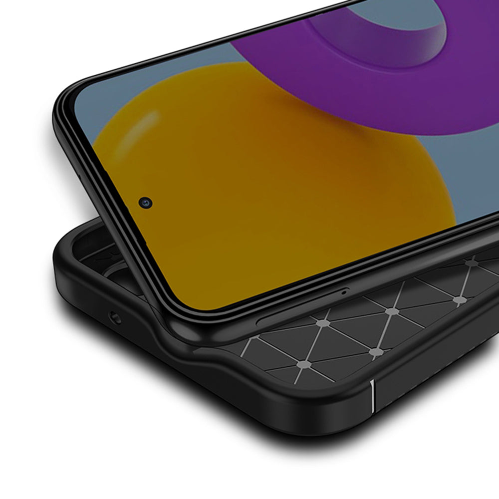 Fodral för Samsung Galaxy A54 A546, Techsuit, CarbonFiber, Svart