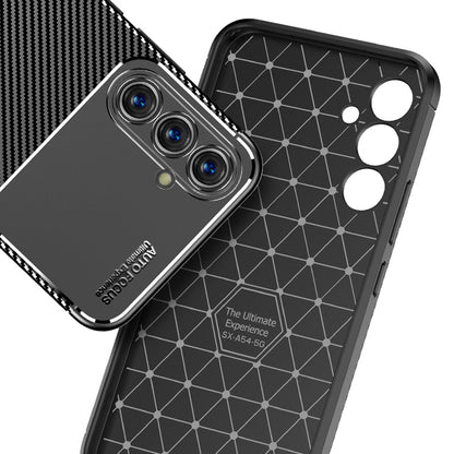 Fodral för Samsung Galaxy A54 A546, Techsuit, CarbonFiber, Svart