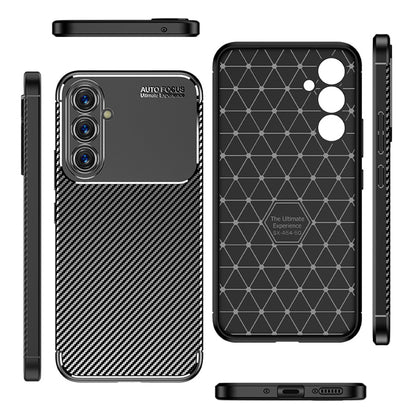 Fodral för Samsung Galaxy A54 A546, Techsuit, CarbonFiber, Svart