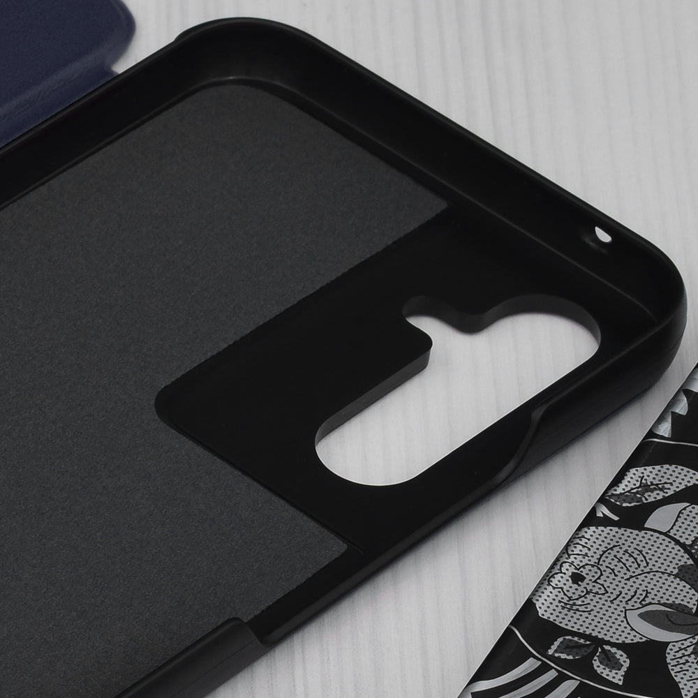 Fodral för Samsung Galaxy A54 A546, Techsuit, eFold, Mörkblå