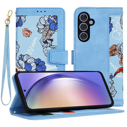 Fodral för Samsung Galaxy A54 A546, Techsuit, FlipCraft, Blå