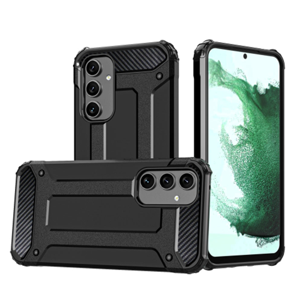 Fodral för Samsung Galaxy A54 A546, Techsuit, Hybrid Armor, Svart
