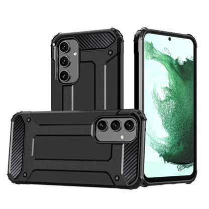 Fodral för Samsung Galaxy A54 A546, Techsuit, Hybrid Armor, Svart