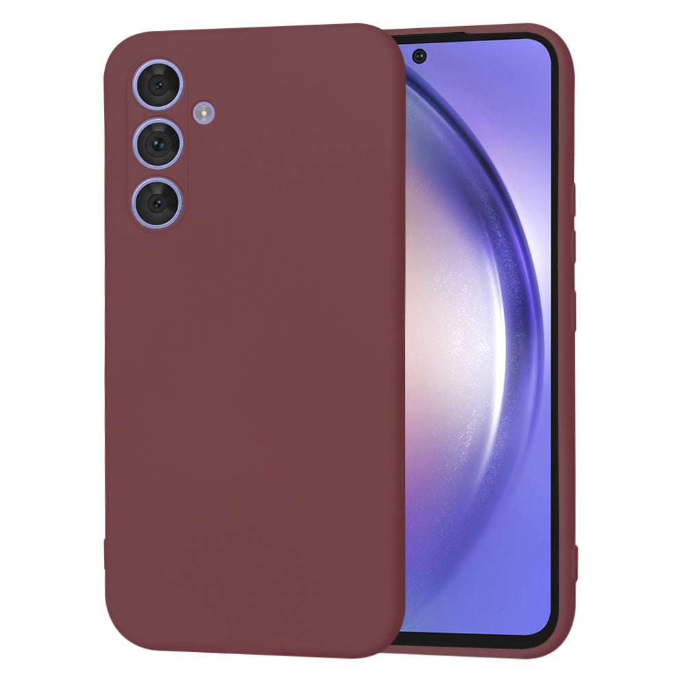 Fodral för Samsung Galaxy A54 A546, Techsuit, SoftFlex, Vinröd
