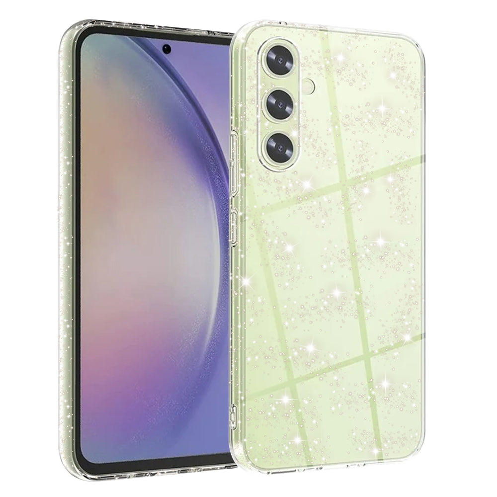 Fodral för Samsung Galaxy A54 A546, Techsuit, SparkleSkin, Transparent