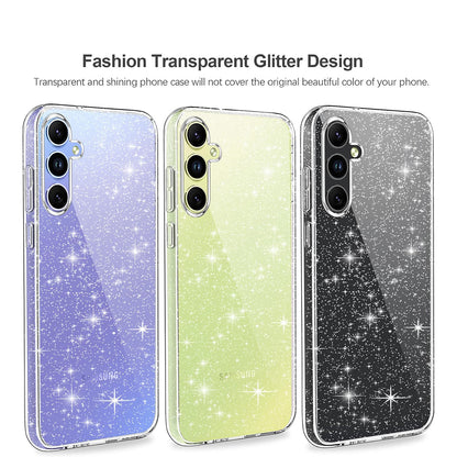 Fodral för Samsung Galaxy A54 A546, Techsuit, SparkleSkin, Transparent