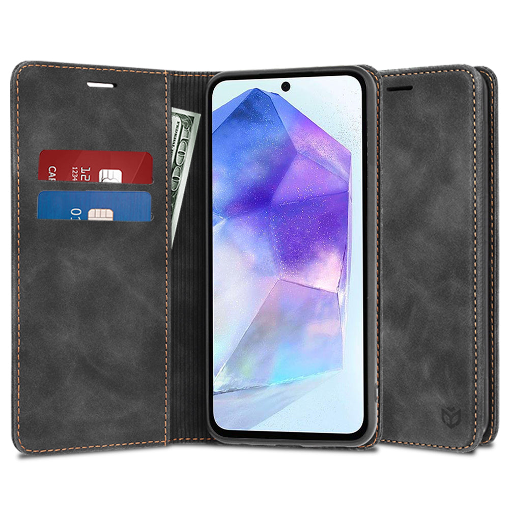 Fodral för Samsung Galaxy A55 5G A556, Techsuit, Confy, Svart