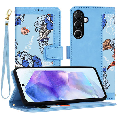 Fodral för Samsung Galaxy A55 5G A556, Techsuit, FlipCraft, Blå