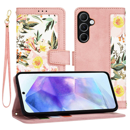 Fodral för Samsung Galaxy A55 5G A556, Techsuit, FlipCraft, Rosa