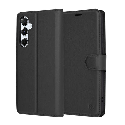 Fodral för Samsung Galaxy A55 5G A556, Techsuit, Leather Folio, Svart