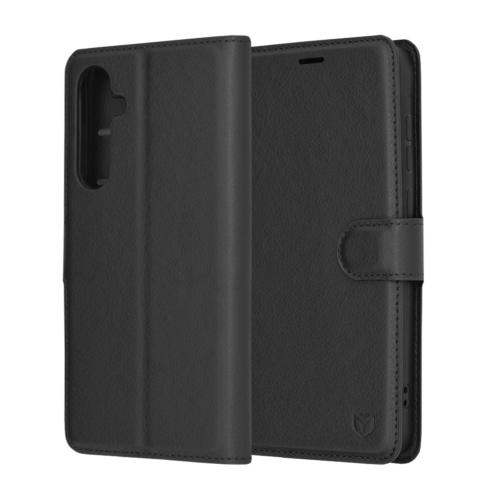 Fodral för Samsung Galaxy A55 5G A556, Techsuit, Leather Folio, Svart