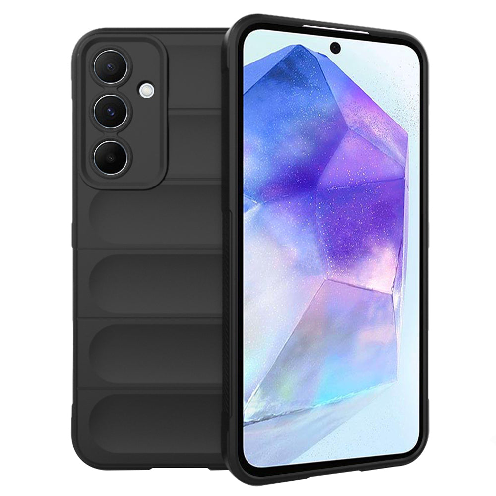 Fodral för Samsung Galaxy A55 5G A556, Techsuit, Magic Shield, Svart