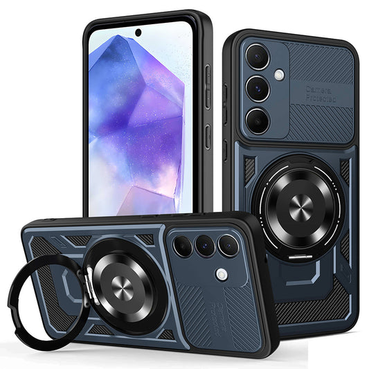 Fodral för Samsung Galaxy A55 5G A556, Techsuit, RuggedCam, Blå