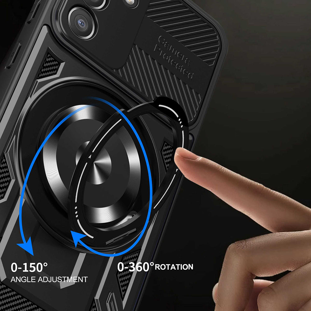 Fodral för Samsung Galaxy A55 5G A556, Techsuit, RuggedCam, Blå