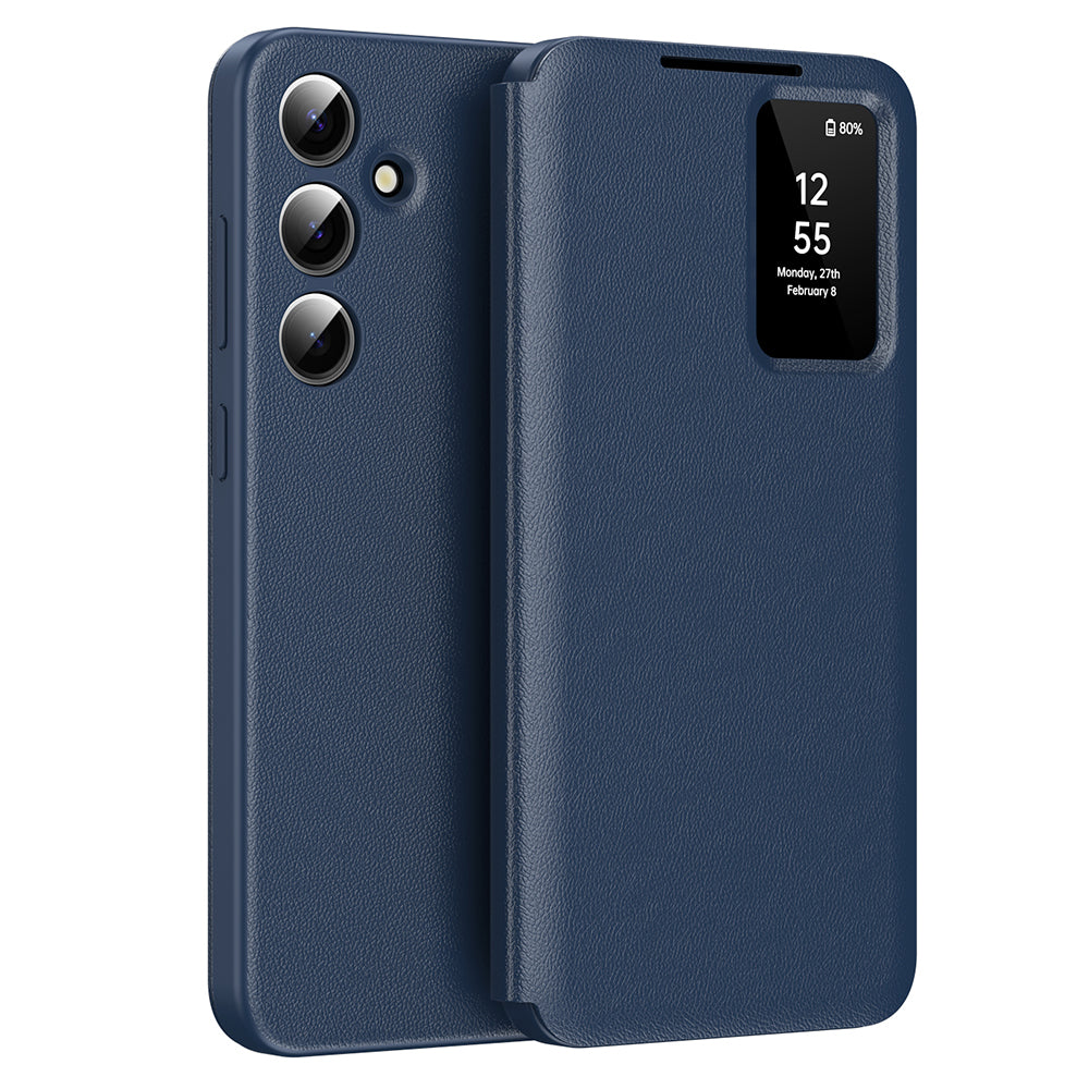 Fodral för Samsung Galaxy A55 5G A556, Techsuit, SmartView, Blå