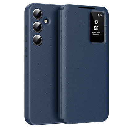 Fodral för Samsung Galaxy A55 5G A556, Techsuit, SmartView, Blå