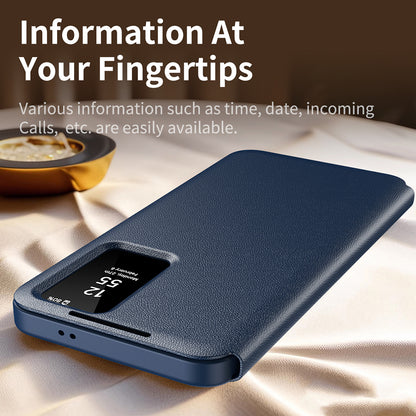 Fodral för Samsung Galaxy A55 5G A556, Techsuit, SmartView, Blå