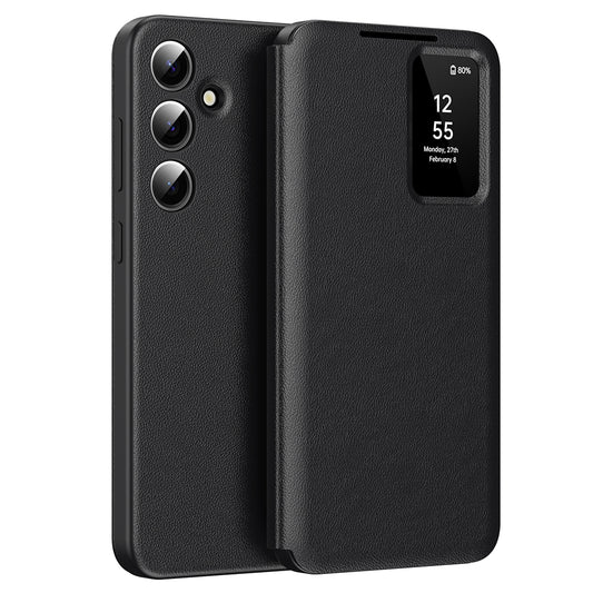 Fodral för Samsung Galaxy A55 5G A556, Techsuit, SmartView, Svart