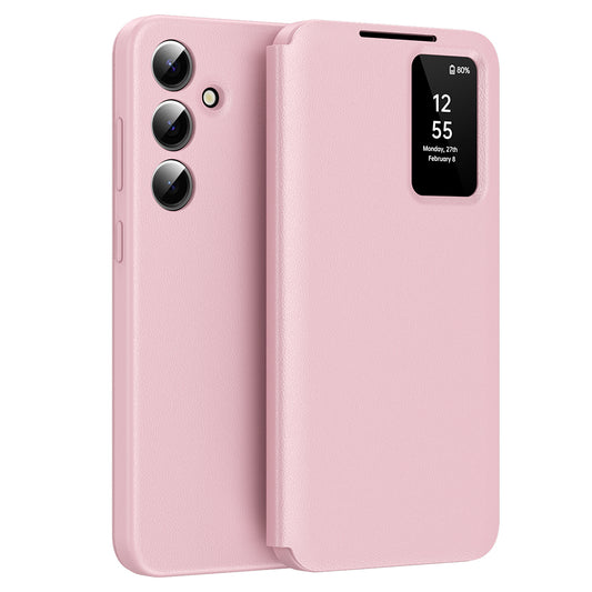 Fodral för Samsung Galaxy A55 5G A556, Techsuit, SmartView, Rosa