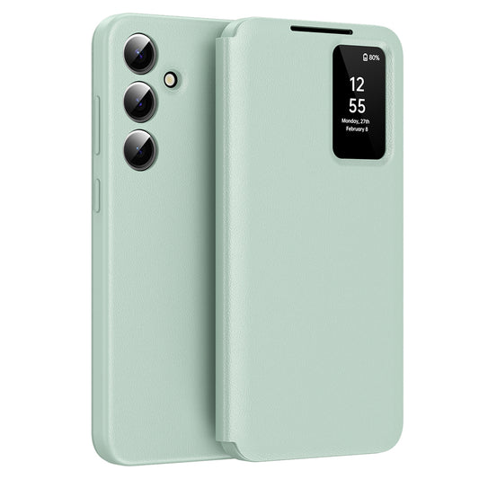 Fodral för Samsung Galaxy A55 5G A556, Techsuit, SmartView, Grön