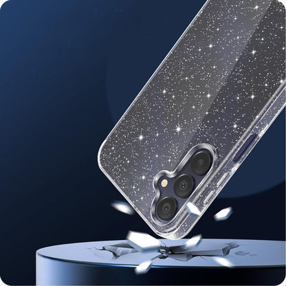 Fodral för Samsung Galaxy A55 5G A556, Techsuit, SparkleSkin, Transparent