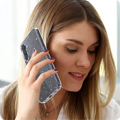 Fodral för Samsung Galaxy A55 5G A556, Techsuit, SparkleSkin, Transparent