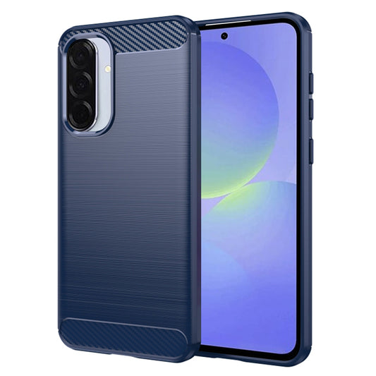 Fodral för Samsung Galaxy A56 A566 / A36 A366, Techsuit, Kolfiber, Blå