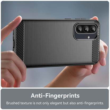 Fodral för Samsung Galaxy A56 A566 / A36 A366, Techsuit, Kolfiber, Blå