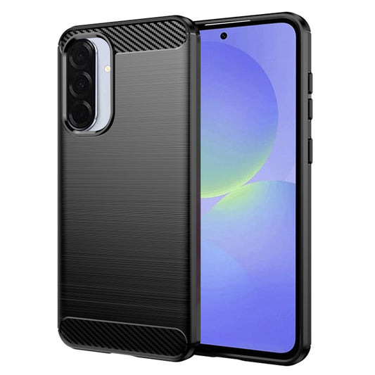 Fodral för Samsung Galaxy A56 A566 / A36 A366, Techsuit, Kolfiber, Svart