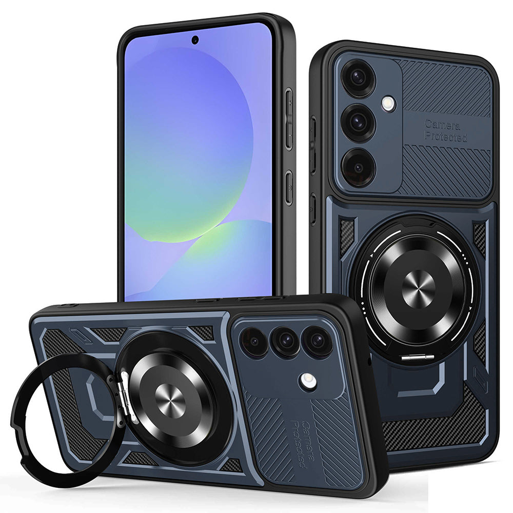 Fodral för Samsung Galaxy A56 A566 / A36 A366, Techsuit, RuggedCam, Blå