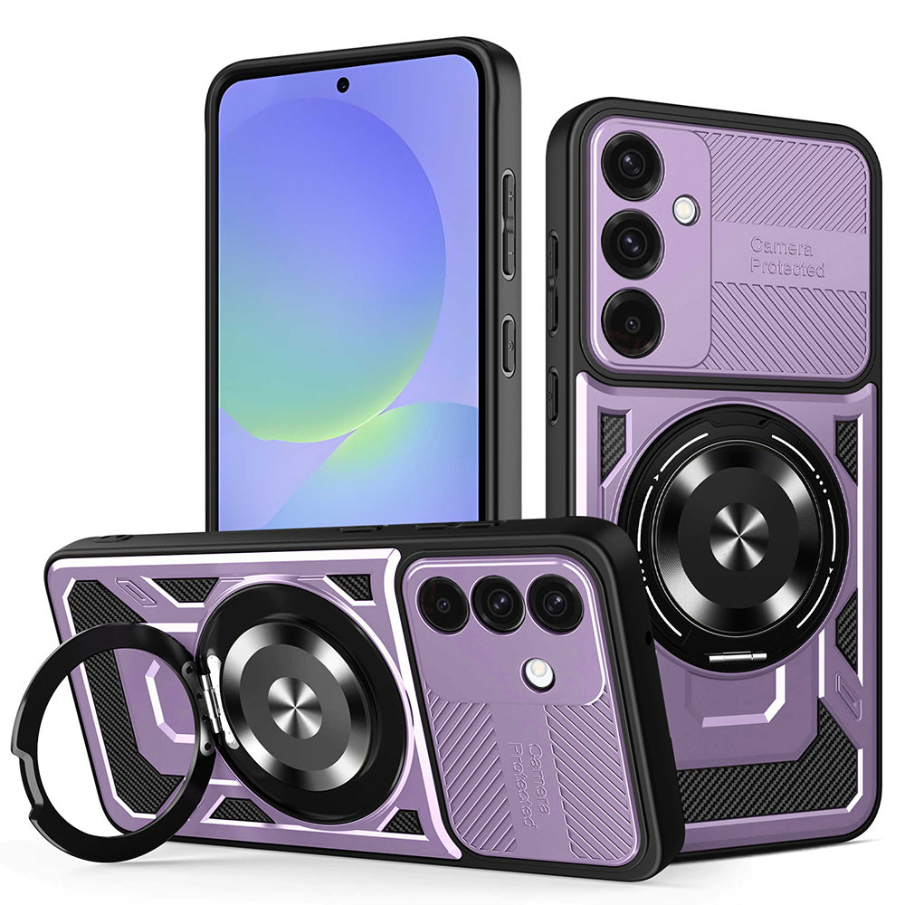 Fodral för Samsung Galaxy A56 A566 / A36 A366, Techsuit, RuggedCam, Lila