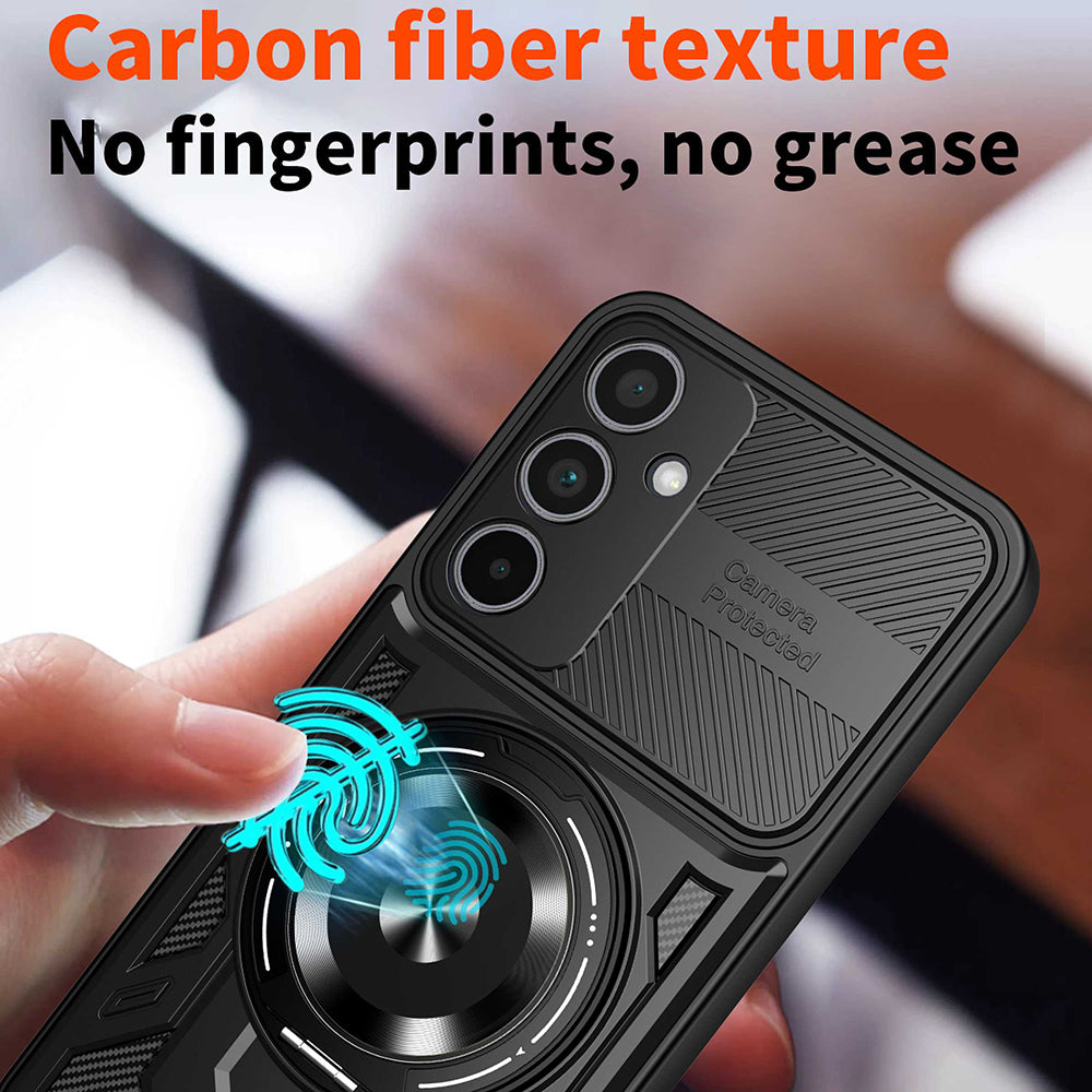 Fodral för Samsung Galaxy A56 A566 / A36 A366, Techsuit, RuggedCam, Svart