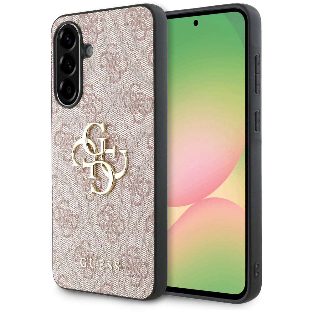 Fodral för Samsung Galaxy A56 A566, Guess, 4G Big Logo, Rosa
