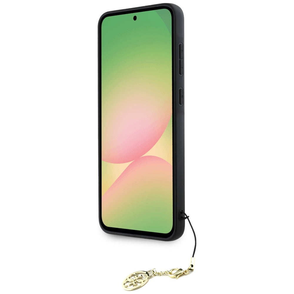 Fodral för Samsung Galaxy A56 A566, Guess, 4G Charm, Svart