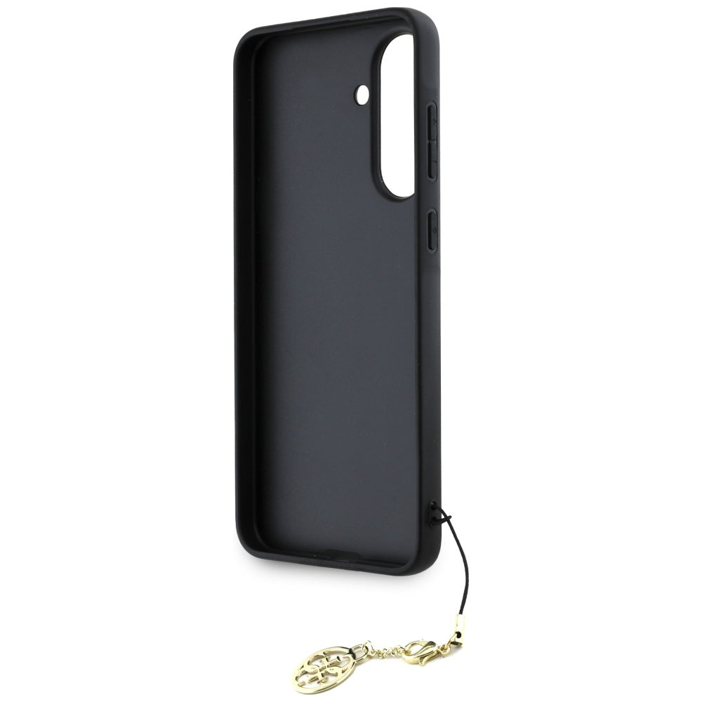 Fodral för Samsung Galaxy A56 A566, Guess, 4G Charm, Svart