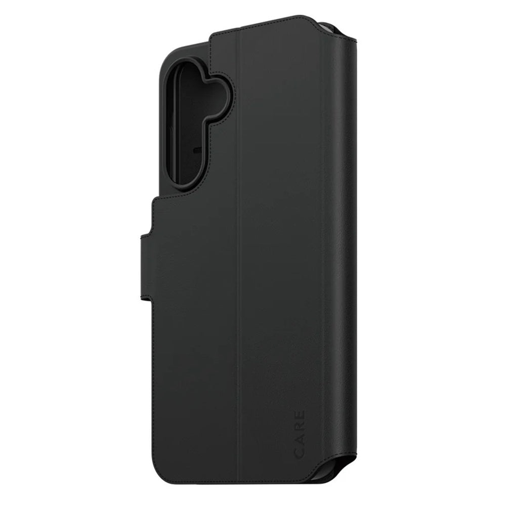 Fodral för Samsung Galaxy A56 A566, PanzerGlass, Care Feature Kickstand Wallet, Svart
