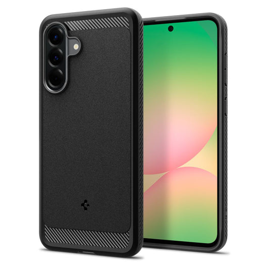 Skyddsfodral för Samsung Galaxy A56 A566, Spigen, Rugged Armor, Svart ACS09225