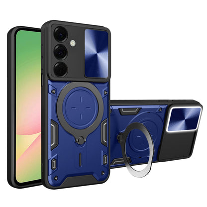 Fodral för Samsung Galaxy A56 A566, Techsuit, CamGuard Pro, Blå