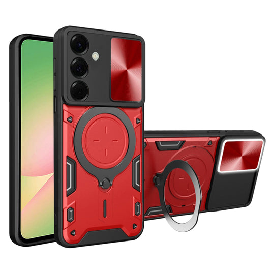 Fodral för Samsung Galaxy A56 A566, Techsuit, CamGuard Pro, Röd