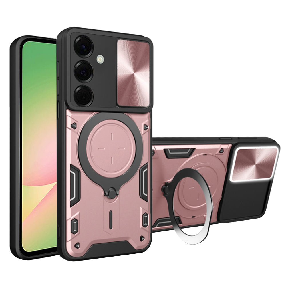 Fodral för Samsung Galaxy A56 A566, Techsuit, CamGuard Pro, Roséguld