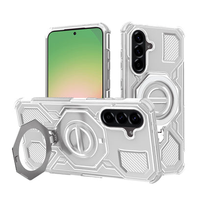 Skyddsfodral för Samsung Galaxy A56 A566, Techsuit, Carbon Shield Pro, Vit