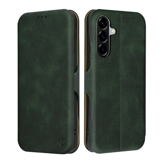 Fodral för Samsung Galaxy A56 A566, Techsuit, Safe Wallet Plus, Grön