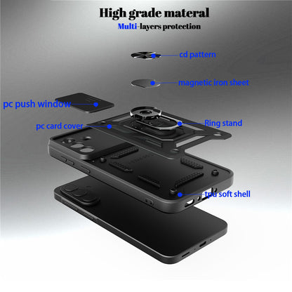 Case for Samsung Galaxy A57 5G, Techsuit, CamShield, Black