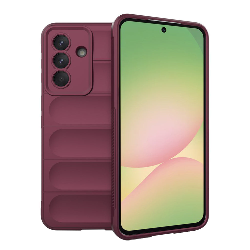 Fodral för Samsung Galaxy A57 5G, Techsuit, Magic Shield, Körsbärsröd