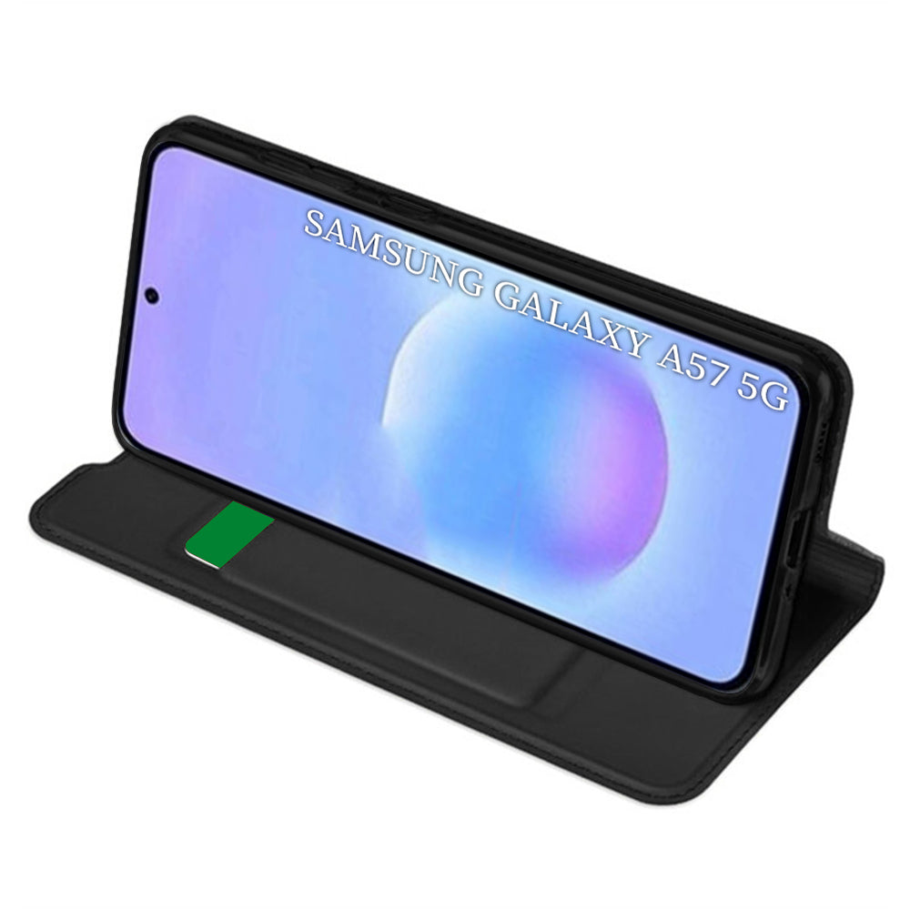 Fodral för Samsung Galaxy A57 5G, Techsuit, Magskin Book, Svart