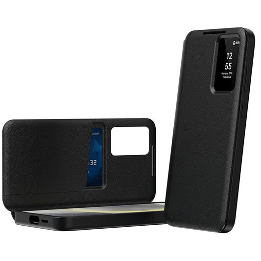 Fodral för Samsung Galaxy A57 5G, Techsuit, SmartView, Svart