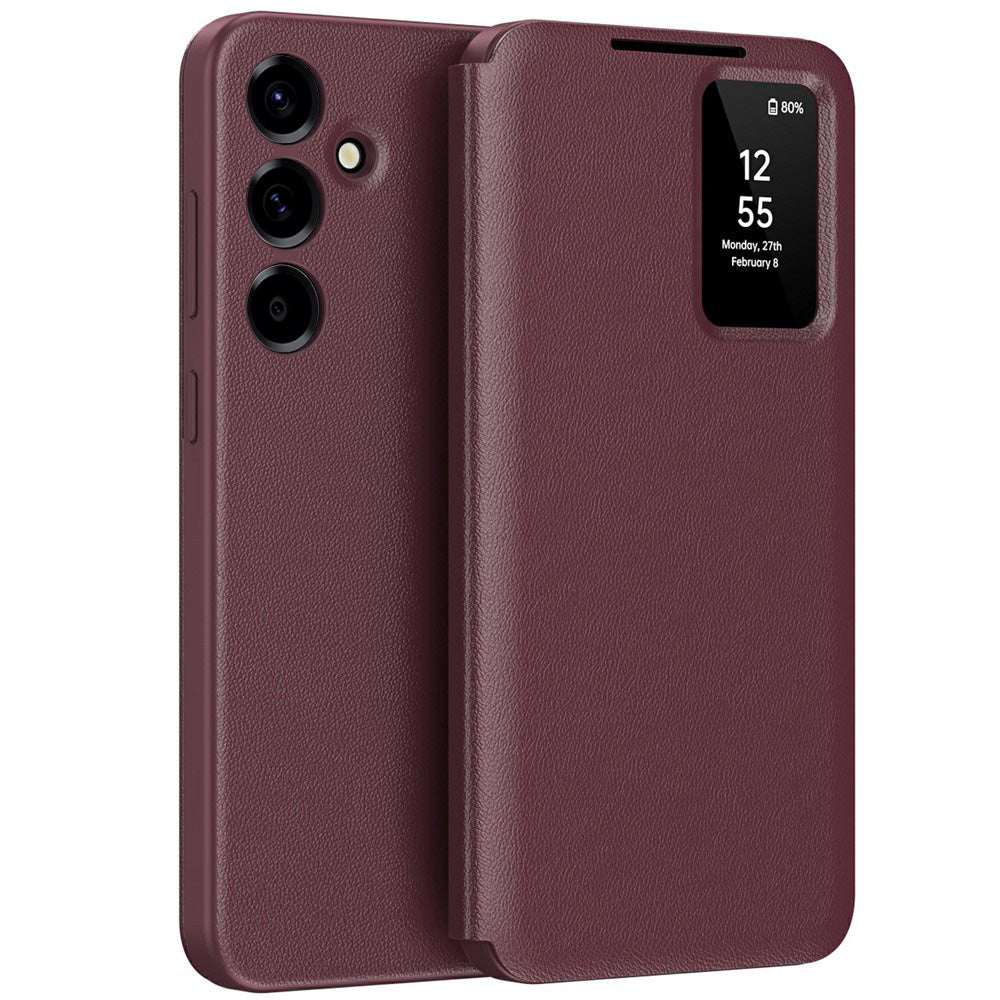 Fodral för Samsung Galaxy A57 5G, Techsuit, SmartView, Röd