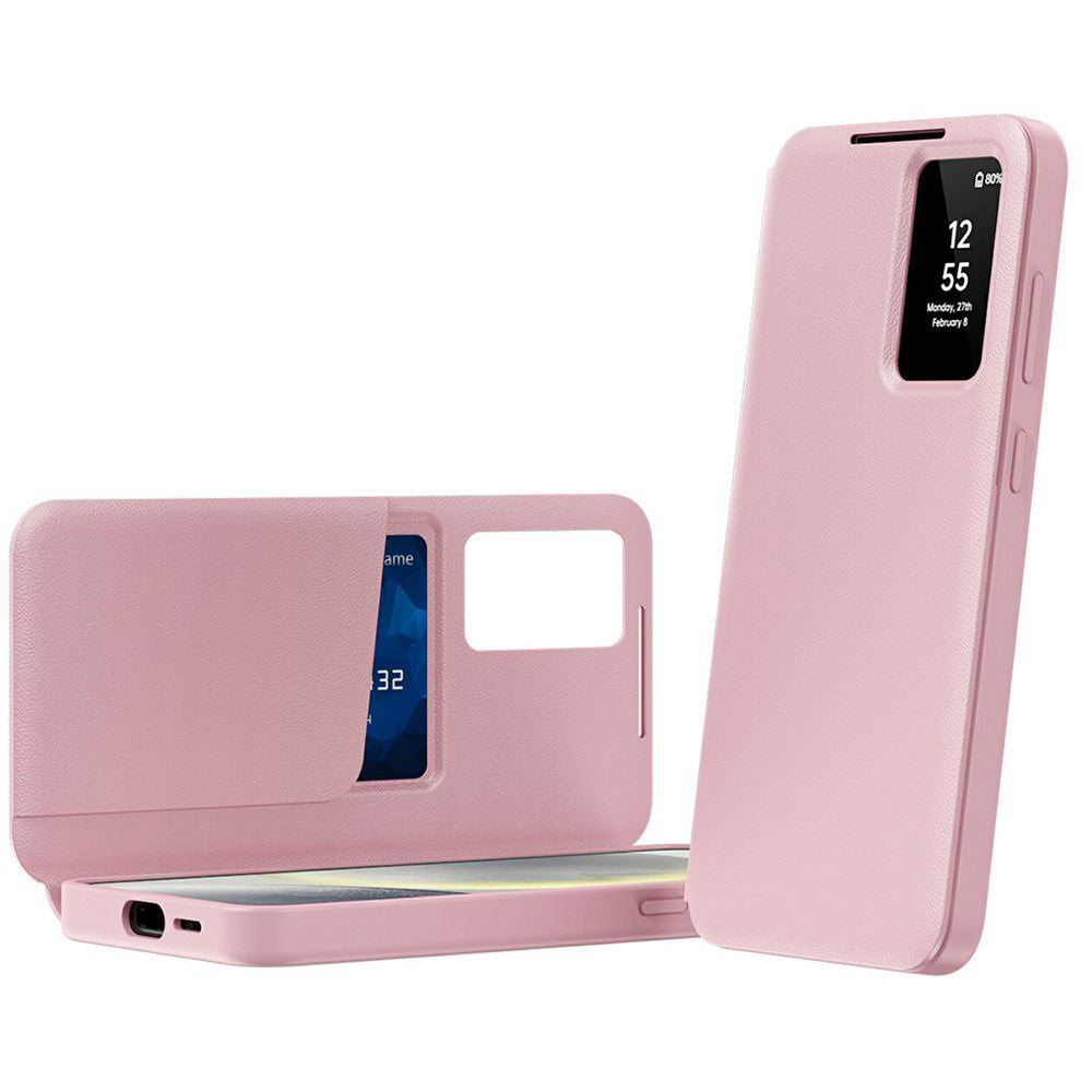 Fodral för Samsung Galaxy A57 5G, Techsuit, SmartView, Rosa
