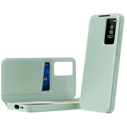 Fodral för Samsung Galaxy A57 5G, Techsuit, SmartView, Grön